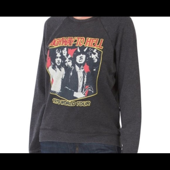 Lucky Brand Tops - NWT AC/DC sweatshirt highway to hell size large lucky brand